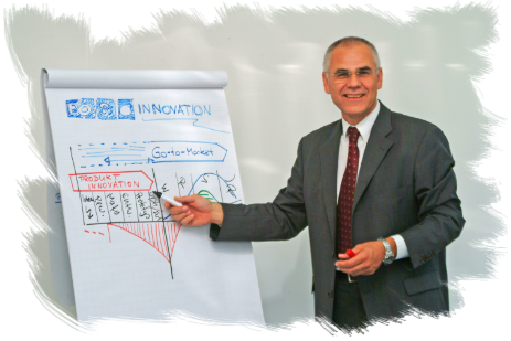 Dr. Harald Keck am Flipchart